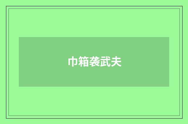 巾箱袭武夫