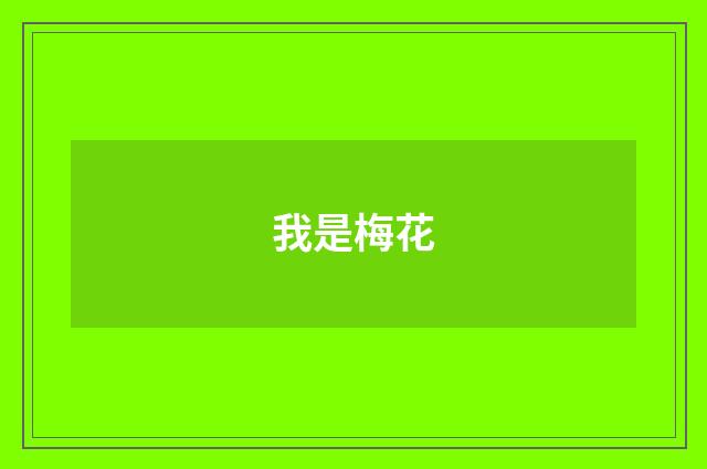 我是梅花
