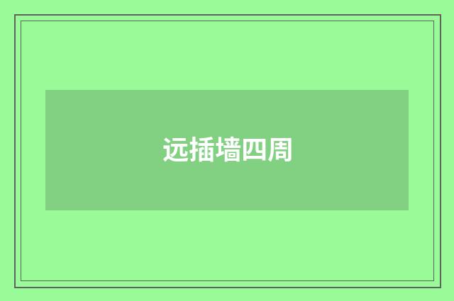 远插墙四周