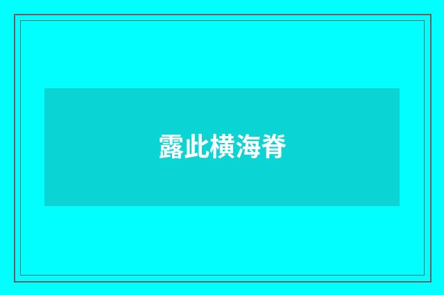 露此横海脊