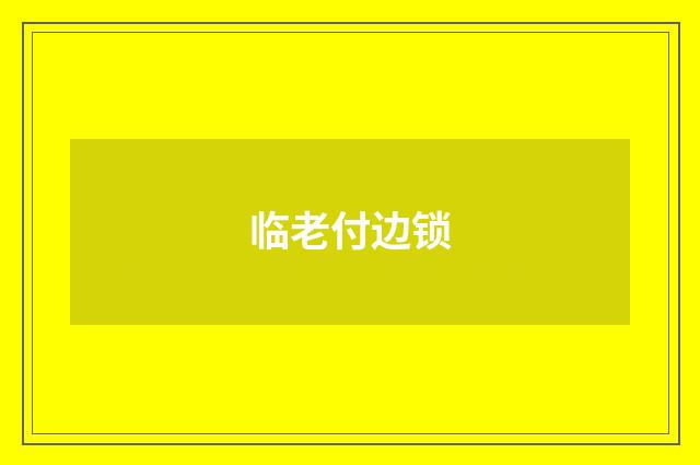 临老付边锁