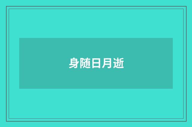 身随日月逝