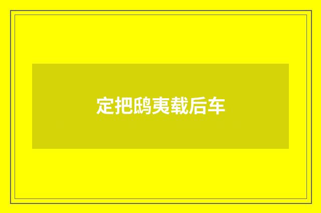 定把鸱夷载后车