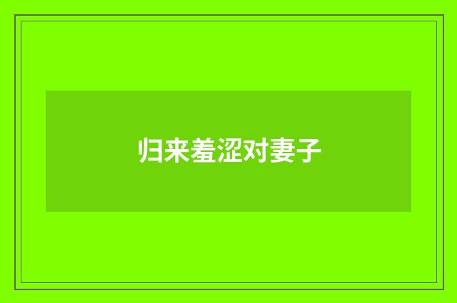 归来羞涩对妻子