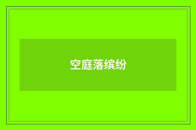 空庭落缤纷
