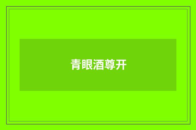 青眼酒尊开