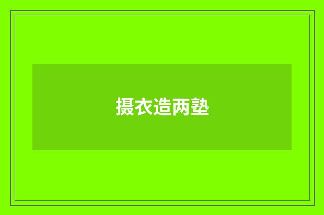 摄衣造两塾