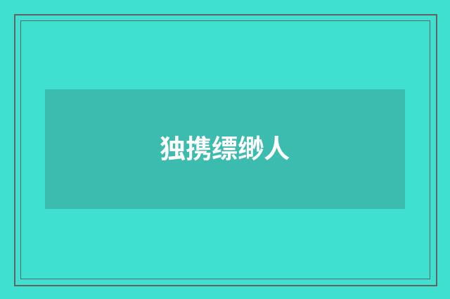 独携缥缈人