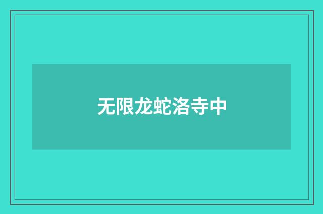 无限龙蛇洛寺中