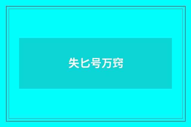 失匕号万窍