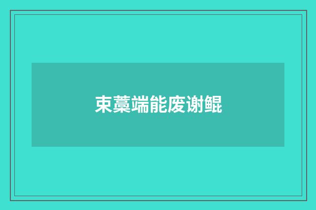束藁端能废谢鲲