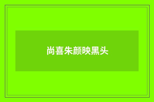 尚喜朱颜映黑头