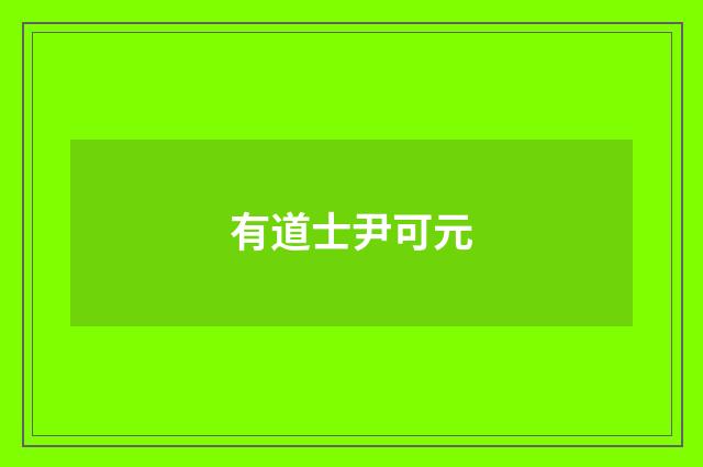 有道士尹可元