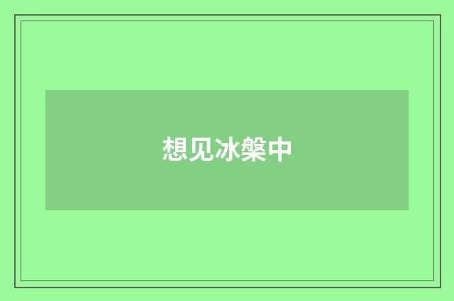 想见冰槃中