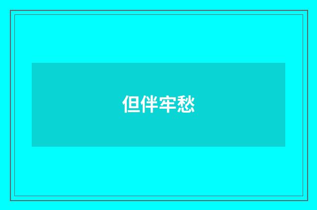 但伴牢愁