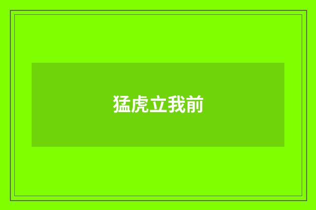猛虎立我前