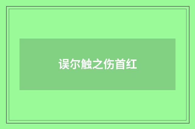 误尔触之伤首红