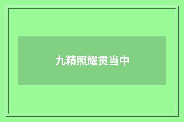 九精照耀贯当中