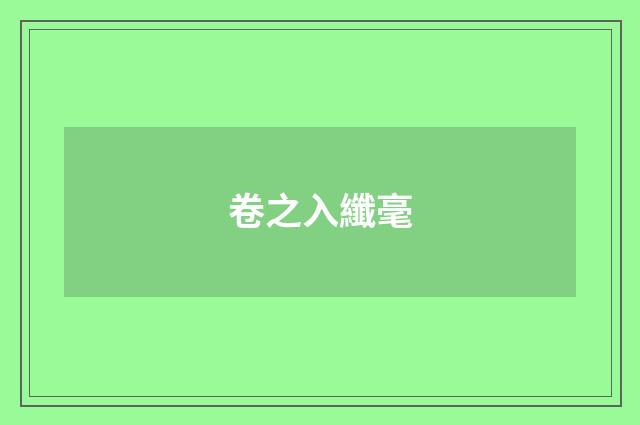 卷之入纖毫