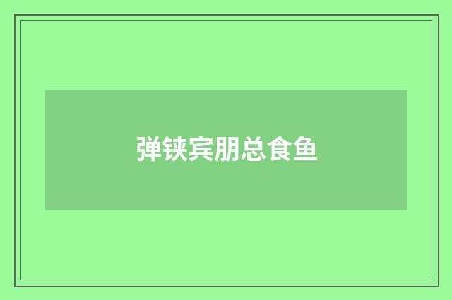 弹铗宾朋总食鱼