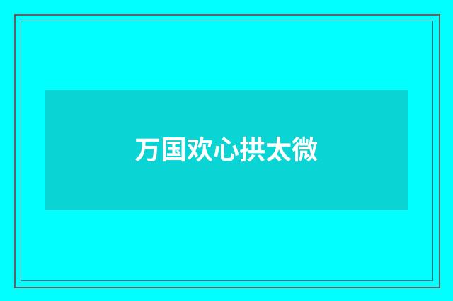 万国欢心拱太微