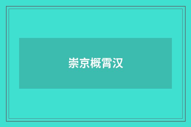 崇京概霄汉