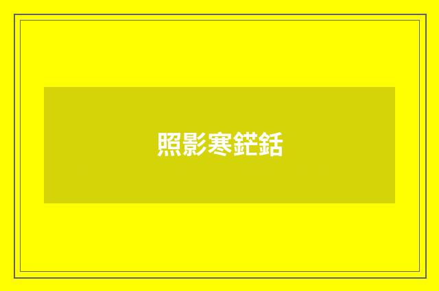 照影寒鋩銛