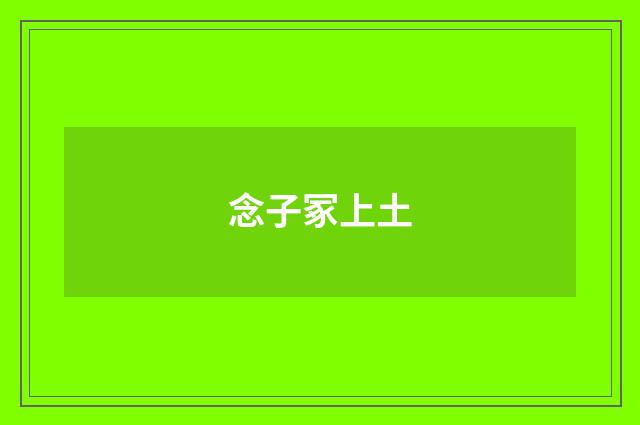 念子冢上土
