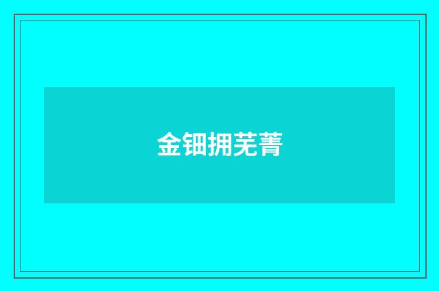 金钿拥芜菁