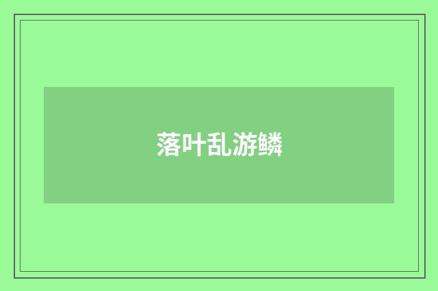 落叶乱游鳞