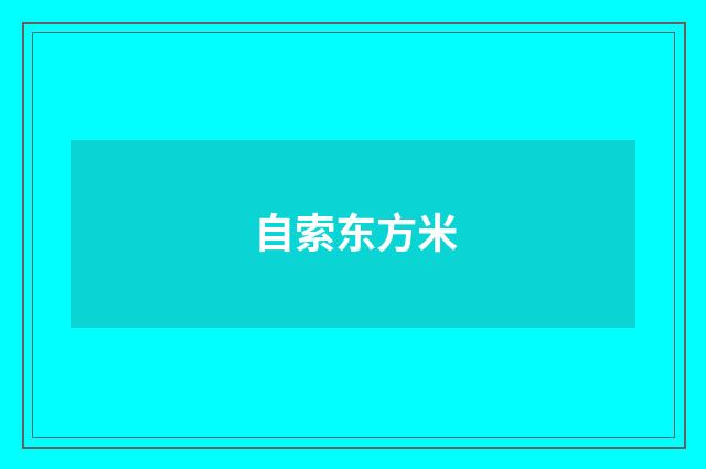 自索东方米