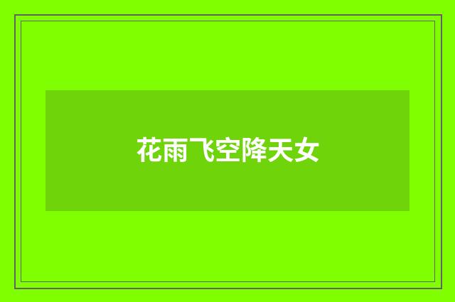 花雨飞空降天女