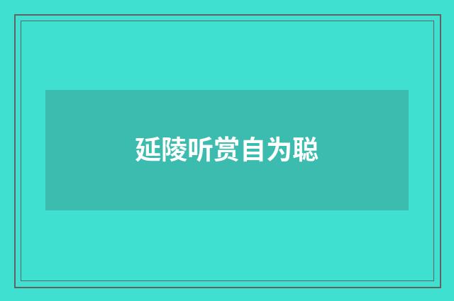 延陵听赏自为聪