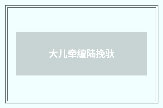 大儿牵繵陆挽驮