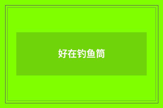 好在钓鱼筒