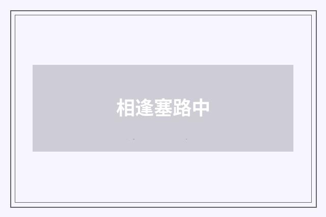 相逢塞路中