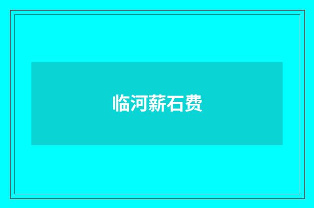 临河薪石费
