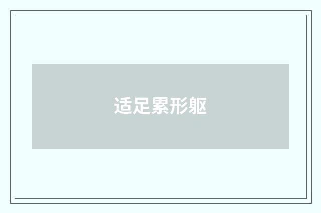 适足累形躯
