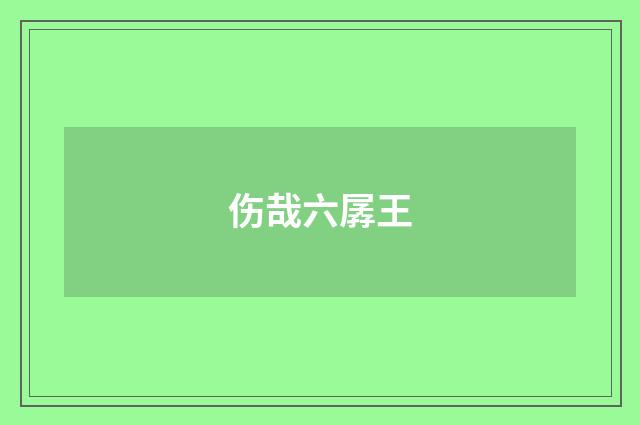 伤哉六孱王
