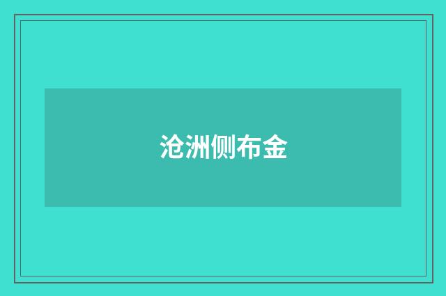 沧洲侧布金