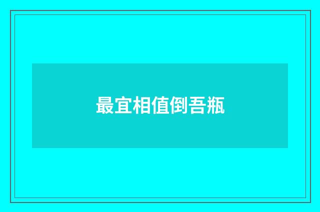 最宜相值倒吾瓶