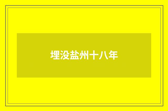 埋没盐州十八年