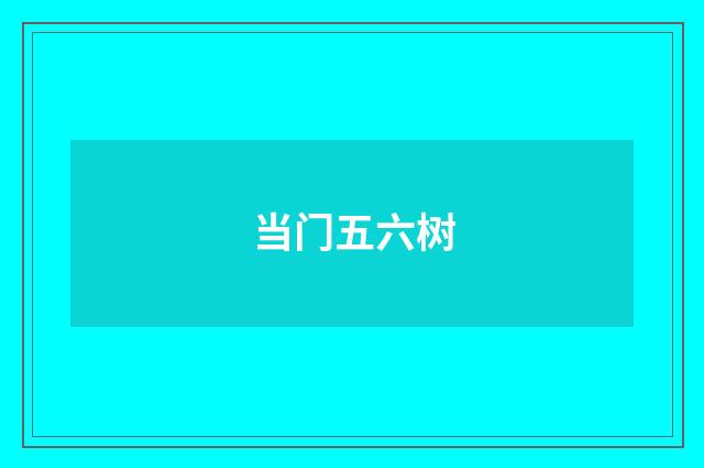 当门五六树