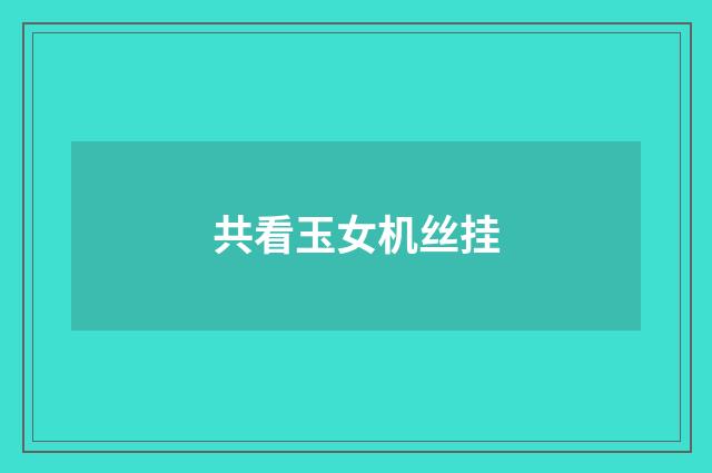共看玉女机丝挂