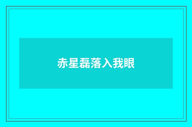 赤星磊落入我眼