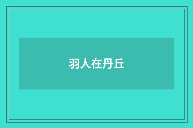 羽人在丹丘