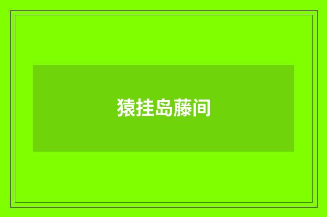 猿挂岛藤间
