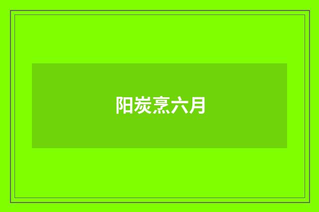 阳炭烹六月