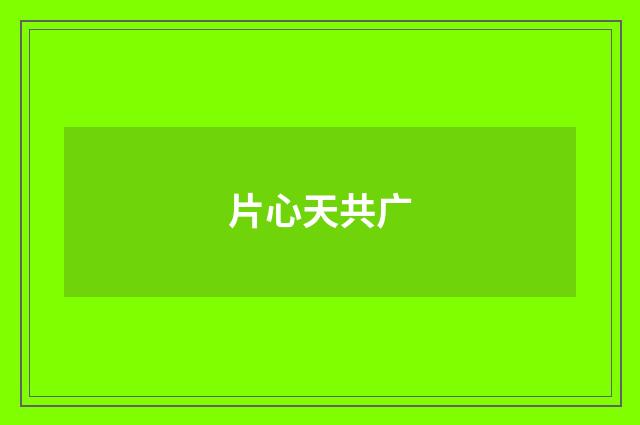 片心天共广
