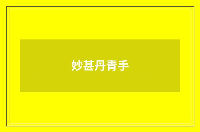 妙甚丹青手
